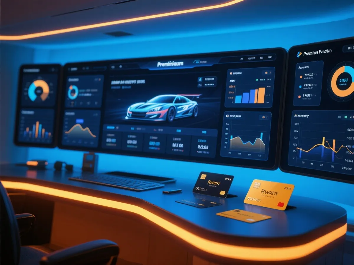 Promotional rewards dashboard illustration