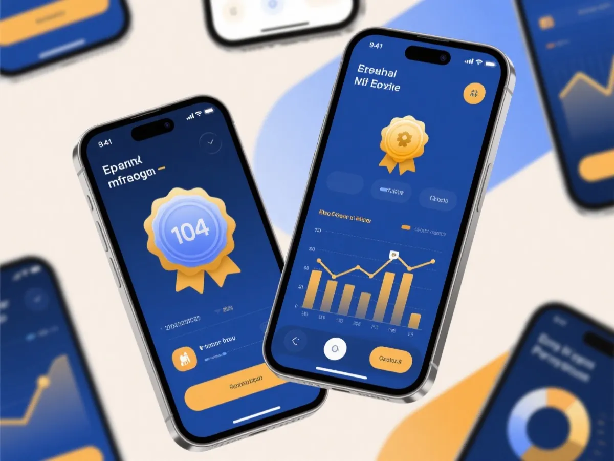 Mobile reward experience illustration